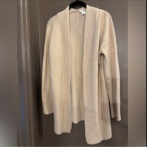 Vince Ribbed Placket Cardigan